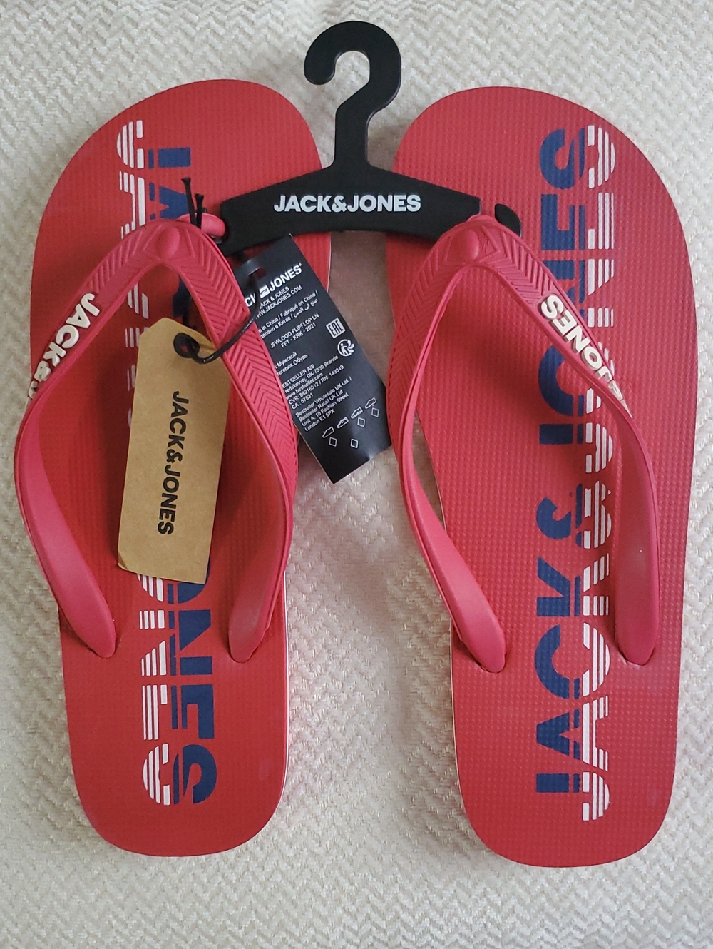 Jack & Jones Flip Flops/Barbados Cherry